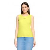 Betty Barclay - 2745 2064 Gele top geribbelde stof.